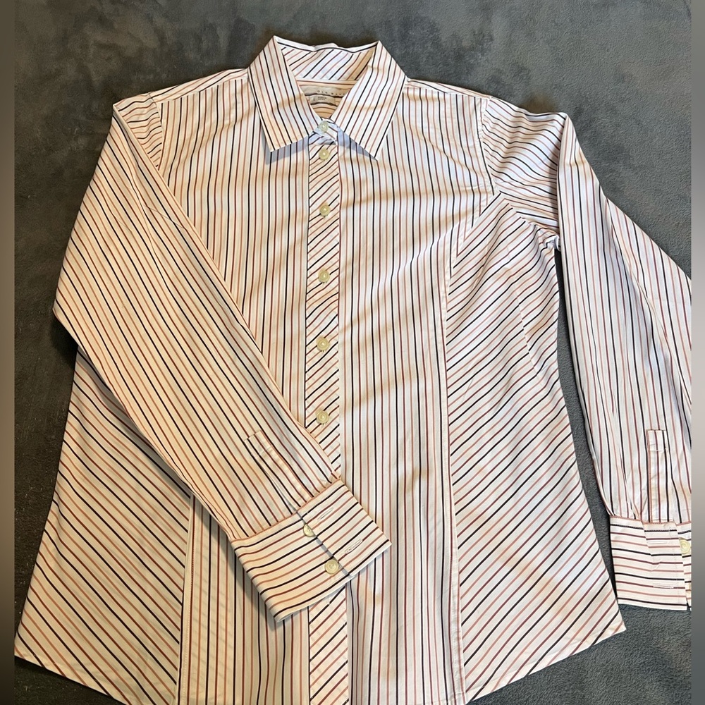 Old Navy Women’s Tailored Striped Button-Down Shirt